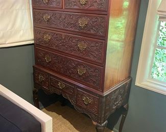 Gorgeous antique in pristine condition. 8 drawers. 5'4" x 3'. $850