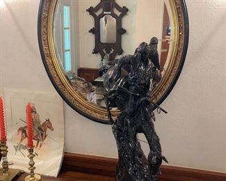 Large Remington Mountain Man bronze, call day before to see if family kept it!!!! 352-874-6220