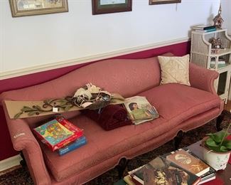 Down filled sofa, 100 years old plus