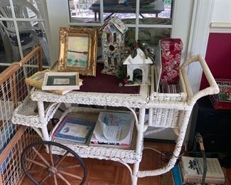 Early 1900’s wicker teacart