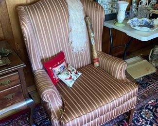 Mens’ and women’s wingback chairs