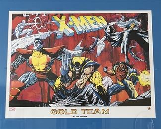 X-Men, Gold Team By Joe Quesada, Lithograph, 2004