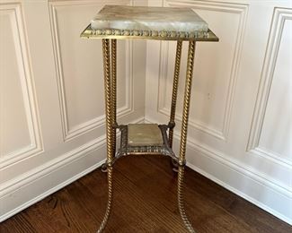 Vintage Brass Side Table