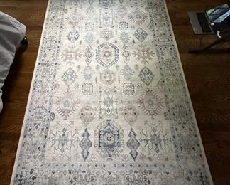 Loloi Area Rug, Hathaway Pattern In Beige And Blue
