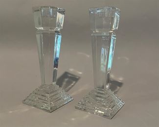 Pair Of Columnar Candle Sticks 