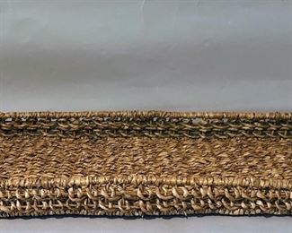 One Large Woven Rectangular Basket 