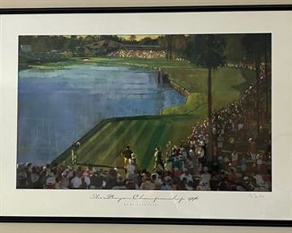 Bernard Fuchs, The Players Championship, 1996, Lithograph