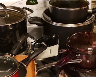 Kitchen pots and pans