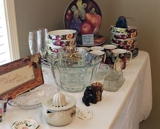 Dishes and decor