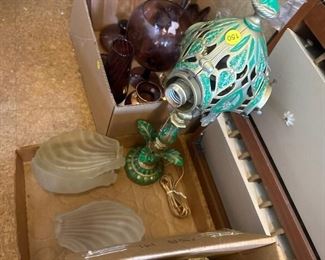  LAMP AND GLASS SHADES