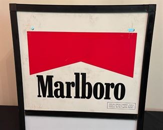 VTG Double Sided Lighted Marlboro Advert Sign