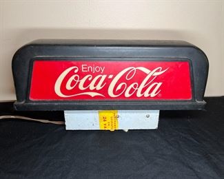 "Enjoy Coca-Cola" Light Up Topper Sign