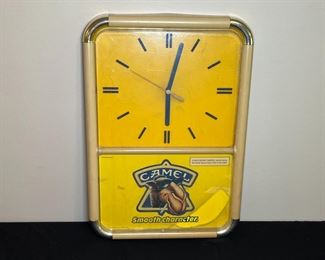VTG Joe Camel Cigarettes Wall Advertisement Clock