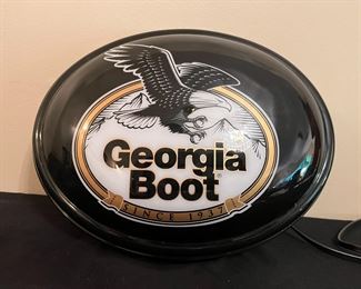 VTG Georgia Boot Lighted Advertising Sign