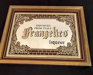 Frangelico Liqueur Mirrored Bar Sign