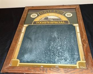 Original Bailey's Irish Cream Mirror Chalkboard