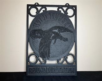 Wild Turkey "Beyond Duplication" Aluminum Sign