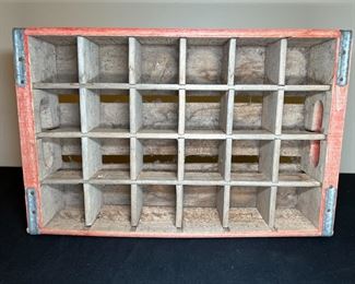 VTG Wooden Coca-Cola 24-Bottle Crate Carrier