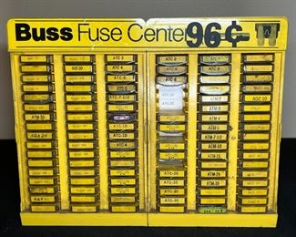Vintage Buss Fuse Center Store Display Case