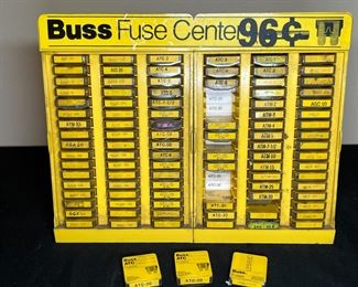 Vintage Buss Fuse Center Store Display Case