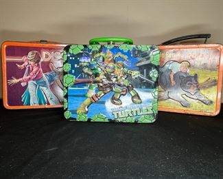 3 Vtg Lunch Boxes, Teenage Mutant Ninja Turtles