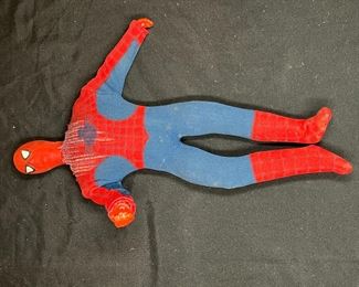 VTG 3 Spider-man Action Figures & Lunch Box