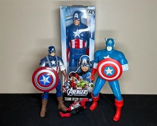 4 VTG Captain America Action Figures