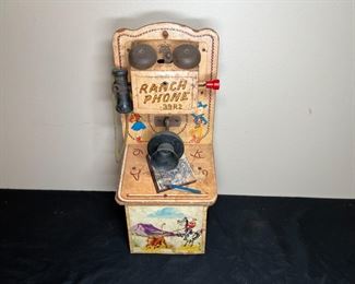 VTG 50's Ranch Phone & Berwin Jr Typewriter