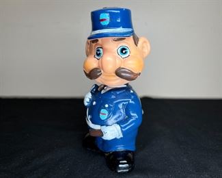 RARE VTG ALPS Japan Wind-up Bobblehead Policeman