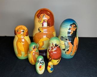 VTG Disney Lion King Nesting Dolls