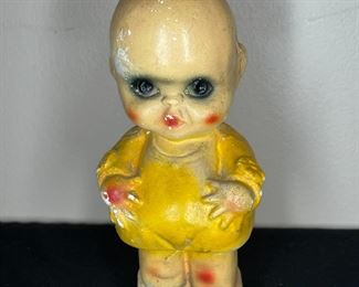 3 VTG Kewpie Carnival Prize Chalk Dolls