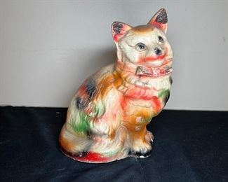 3 VTG Chalkware Carnival Prize Animals