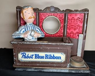VTG Pabst Iron Bartender Clock & Cragstan Toy