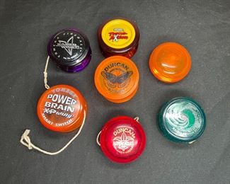 7 Vintage Duncan & Yomega YoYos