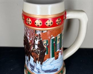 12 Budweiser Beer Steins 1988 - 2001