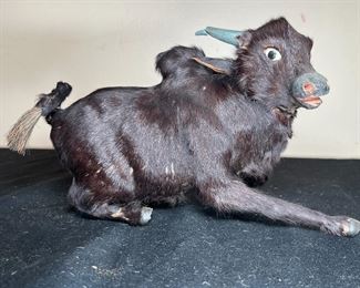 3 VTG Miniature Taxidermy real Fur Animal Figures