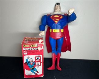 Whitman Super Heroes Dominoes & Superman Figure
