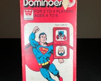 Whitman Super Heroes Dominoes & Superman Figure