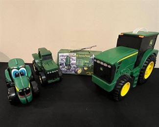 VTG John Deere Lunch Box, Book, Car Storage & more