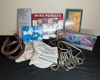11 Vintage Metal 3D Brain Teaser Puzzles