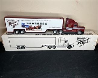 4 Vintage Die Cast & Plastic Tractor Trailer Toys