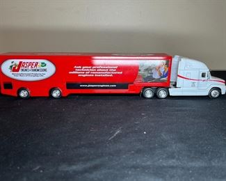 4 Vintage Die Cast & Plastic Tractor Trailer Toys