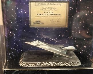 Johnny Lightning Pewter F-117a Stealth Fighter
