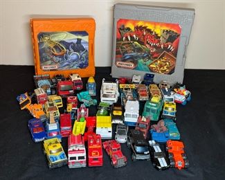 2 Matchbox Pop-up Play Sets & 45+ Matchbox Cars