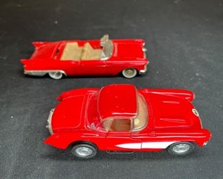 5 Vintage Diecast Corvettes & Cadillac