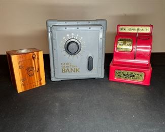 Vtg Metal Safe Sorter Bank, Uncle Sams Register