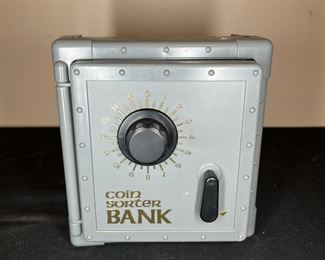 Vtg Metal Safe Sorter Bank, Uncle Sams Register
