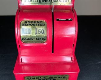 Vtg Metal Safe Sorter Bank, Uncle Sams Register