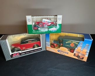 Amoco, Corona & Acre Hardware Truck & Car Banks