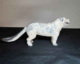 Trick Dog Cast Iron Bank & Iron Dog Nut Cracker